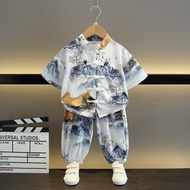 Boys Tang Hanfu Set Chinese New Chinese Style Improved Hanfu Two Sets