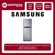 Samsung 7.4 cu.ft. Top Mount No Frost Inverter Refrigerator Metal Graphite (Silver) RT20FARVDSA/TC