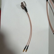 N male to dual TS9 male 20 cm RG316 cable Assembly