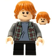 Original Lego Harry Potter - Ron Weasley (Plaid Shirt) 76392 Minifigure new
