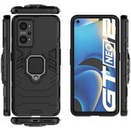 Realme GT Neo3T Neo 3T Shockproof Cover Realme GT2 Finger Ring Holder Hard PC Phone Case Armor Casing