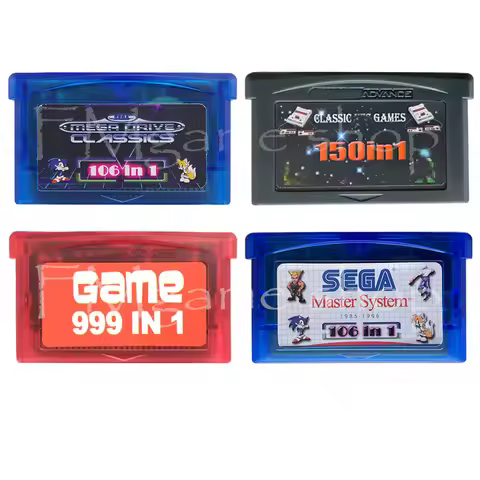 32 Bit Video Game Cartridge Console Card for Ntd GBA Compilations Collection 999 in 1 106 in 1 150 i