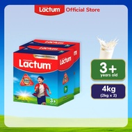 Lactum 3+ Plain Powdered Milk Supplement Drink for Children 3+ Years Old 4kg (2kg x 2)