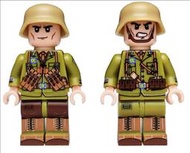 非樂高 兼容LEGO 二戰北非德軍人仔兩個