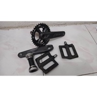 Shimano deore M4100+BB52 Crankset/Crank+HT Pedal