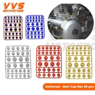 E.G Motorcycle Body Parts Thai Universal Bolt Cap Accessories 30 pecies Spare Frame Universal