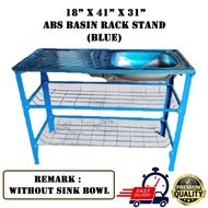 EHARDWARE ⚒ 18" x 41" x 31" KITCHEN BASIN RACK STAND Rak Sinki Singki PVC Dapur Dish Washer Rack Kak