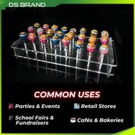 Lollipop Bekas Akrilik 24 slots / Lollipop Holder Display Stand 24 slots/ DS Brand M
