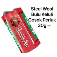 Gosok Periuk Halus / Steel Wool 30g / Bulu Keluli / Berus Dawai Halus Periuk / Berus Periuk / Berus 