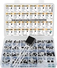 Transistor Assortment Kit, 434 pcs 24 Values, BJT, Mosfet, Germanium, Darlington, JFET, Sockets, 2n3