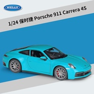 DZG Hobby HC8 M1 Willie WELLY1: 24 Porsche 911 Carrera 4S Sports Car Simulation Alloy Car Model Toy