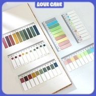 200pcs Morandi Sticky Note Labeled Post-it Notes Index Sticker Colorful Index Sticky Notes Stationer