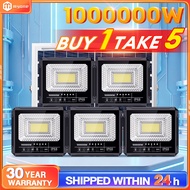 【BUY 1 TAKE 5】Lampu solar outdoor waterproof 100000W LED Solar Spotlight lampu solar IP68 Waterproof