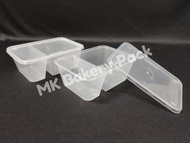FR1000-2C / 1000ml Two (2) Compartment Plastic Disposable Food Container (50pcs±) / Bekas Makanan