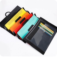A4 Tas Dokumen Anti Air Portabel Rak File Gantung Warna Folder File Dokumen Multifungsi Rak Buku Gan