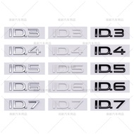 Suitable for Volkswagen ID3 ID4 ID5 ID6 ID7 modified with English letters ABS labeling car sticker e