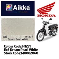 AIKKA HONDA EX5 H1231*  CRYSTAL / DREAM PEARL WHITE / MOTORBIKE PAINT/ TOUCH UP PAINT/ DIY AEROSOL CAT SPRAY TIN
