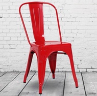 V Home เก้าอี้เหล็ก เก้าอี้บาร์ มีพนักพิง