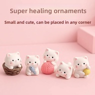 Cute Cat Figurines Resin Office Table Decoration Room Decor Aesthetic Home Decor Desk Decoration Bed