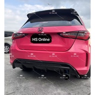 Honda City Gn5 For City hatchback RS Design Rear Lips Lip Rear Diffuser RS Design Glossy Black PP (F