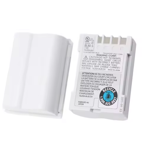 Original 1620mAh 7.4V PS-BLM5 BLM-5 BLM5 Camera Battery for Olympus C-5060 C-7070 C-8080 E-1 E-3 E-3