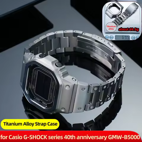 Gmw-b5000 Refit For Casio G-SHOCK series GMW-B5000 New Lightweight Titanium Alloy Strap Case suit Me