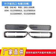 Sesuai untuk 2001-2006 BMW 3 Series M3 Fender Air Vent E36 E46 E90 Gril Sisi Bolong Mudguard