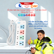Ổ Cắm Nối Dài Comet CES4433 7 Lỗ 3m Chính Hãng An Toàn