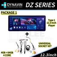 FREE CAMERA Dynavin DZ SERIES 2025  4+64GB 12.3 INCH / 4 CORE / QLED / CARPLAY / SPLIT SCREEN ANDROI