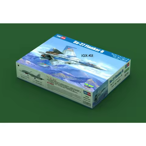 HobbyBoss 81712 1/48 Scale Soviet SU27 Su-27 Flanker Early Fighter Plane Airplane Plastic Assembly M
