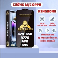 Oppo A74 4G, A58 4G, A77S, A78 4G, A95 Kingkong full screen tempered glass | Screen protector for op