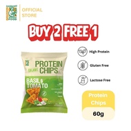 Radiant Basil & Tomato Protein Chips 60g High Protein Snack Vegan