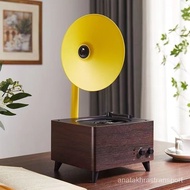 Q064 People love itTime Fancier GradeCDRetro Bluetooth Speaker Album CD Player Vinyl Record Player GiftQuality goods