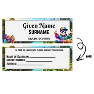 Name Tag + Subject Sticker + Name Sticker Bundle (CUSTOMIZE DESIGN) (upon request by customer)