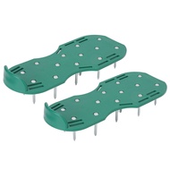 Lawn Spike Shoes Triangle Buckle Straps Lawn Aerator Spike Shoes Scarifiers Shoes For Garden Black