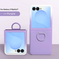 Z Flip7 Casing Case For Samsung Galaxy Z Flip 7 Z Flip 6 Z Flip 5 Z Flip7 FE Gradient Skin Feel Port