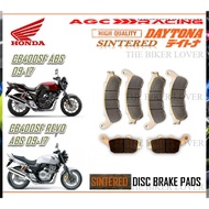 HONDA CB400 SUPER 4 ABS 09 - 17 , CB400SF ABS 09 - 17 , CB400SF REVO ABS 09 - 17 BRAKE PADS SINTERED