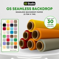 GS Seamless Backdrop & Background Paper (2.72 x 11m) Photography & Videography Studio Photoshoot | L