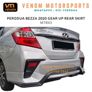 🔥NO PAINT🔥 PERODUA BEZZA 2020 GEAR UP REAR SKIRT - M7843