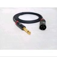 Canare Audio Cable 6-10mtr Jack Akai 6.5mm Male To XLR Male-Black
