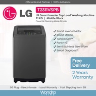 LG 11KG Smart Inverter Top Load Washing Machine (Middle Black) (T2311VSPB)