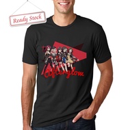 Kaos Afterglow BanG Dream Tshirt Unisex Casual Tees New Cotton Ready To Send