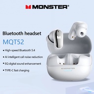[Monster] Monster MQT52 In-Ear Wireless Bluetooth Earphone Long Battery Life Noise Reduction Earphon