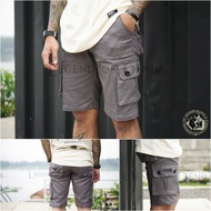 STAR COLECTION - Celana cargo pendek pria / cargo pria pendek banyak saku Star Denim