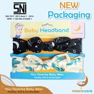 SNI MOONS RIBBON BANDANA CONTAINS 2 HEADBAND WITH BONDU HAT MOTIF