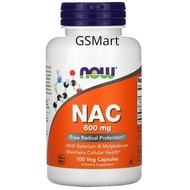 NOW Foods NAC 600 mg 100 / 250 Veg Capsules With Selenium &amp; Molybdenum (exp: 1/2025)