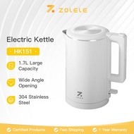 ZOLELE HK151 Electric Kettle 1.7L Fast Heat Stainless Steel Jug Kettle Anti-scalding Auto Power-off Double Layer Kettle