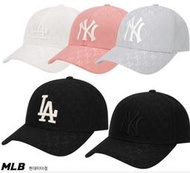 ✈️韓國代購【現貨+預購】正品「MLB」NY LA 洋基 老花滿版 3D立體字刺繡 可調節棒球帽 32CPFC111 提