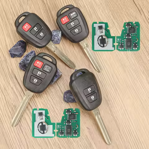 Lenny FCC:HYQ12BDM/BDP GQ4-52T B71TA 8Achip TOY43-blade car remote key for Toyota Camry Prius Coroll