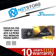SEASONIC FOCUS GX-750 ATX 3.0 GOLD PCIE 5 POWER SUPPLY -  FOCUS GX-750